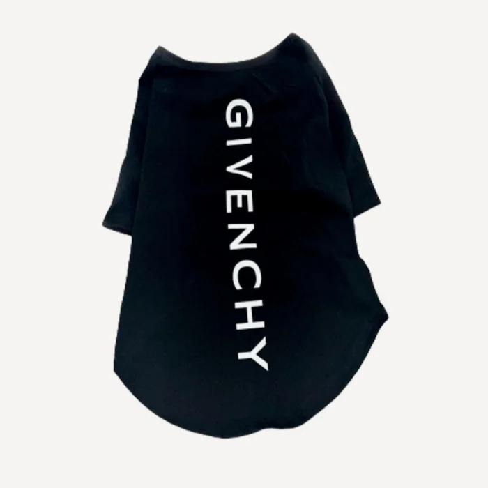 Logo dog tee inspired by Givenchy