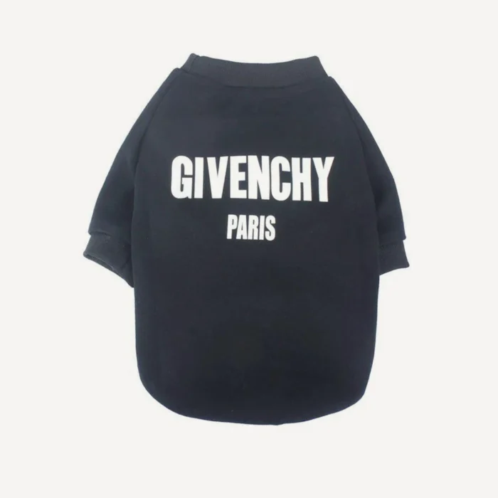 Paris dog sweatshirt inspired by Givenchy