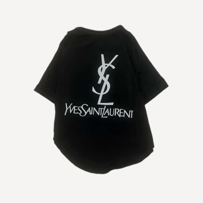Pup Saint Laurpaw Logo dog tee