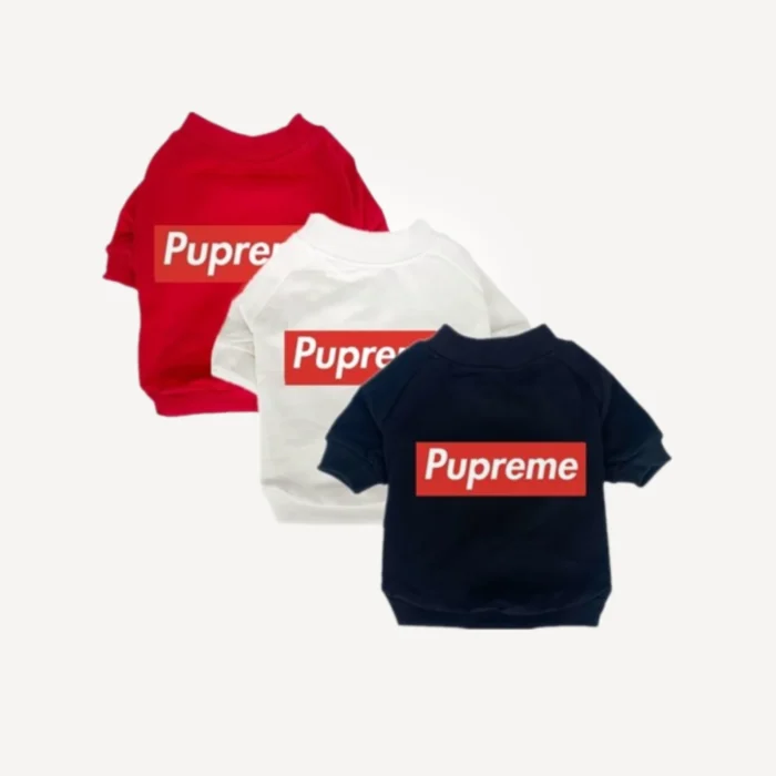 Logo dog tee inspired by Supreme