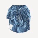 Denim Button-Up dog apparel inspired by Supreme x Louis Vuitton view 4