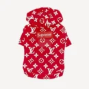 dog hoodie inspired by Supreme x Louis Vuitton