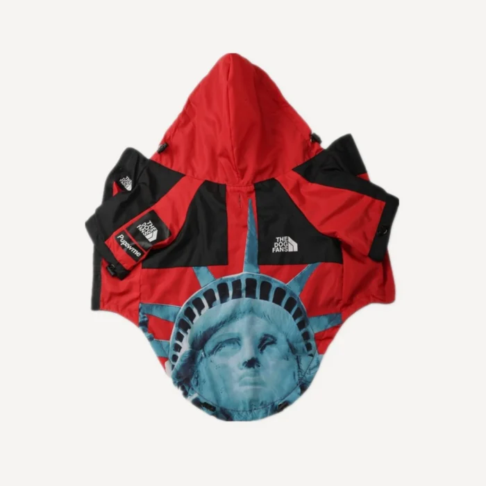 Liberty dog windbreaker inspired by Supreme x The North Face view 6