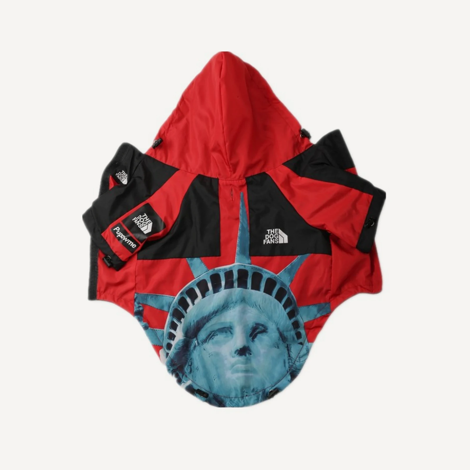 Liberty dog windbreaker inspired by Supreme x The North Face view 6