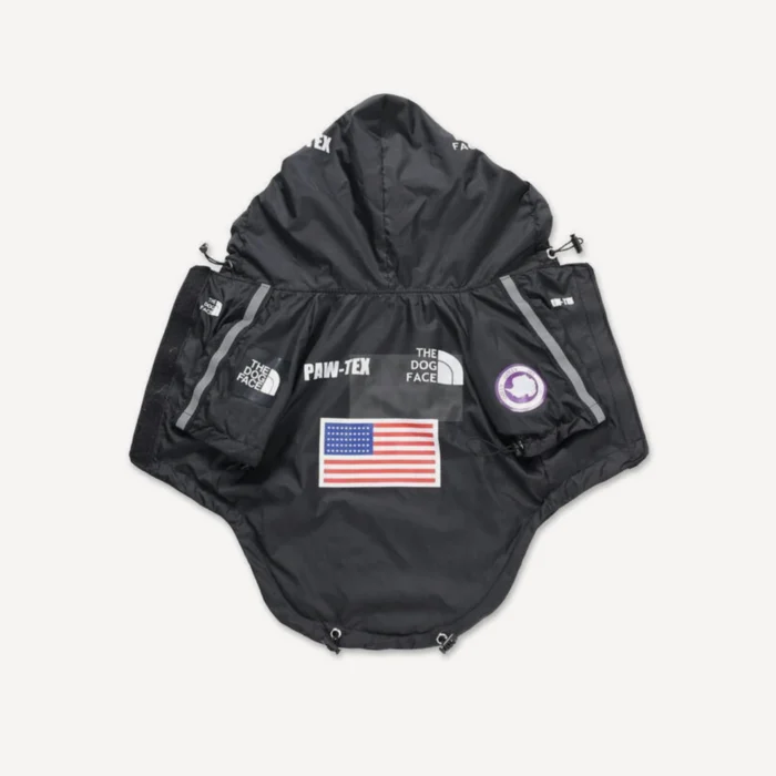 Paw-Tex dog windbreaker inspired by Supreme x The North Face view 7