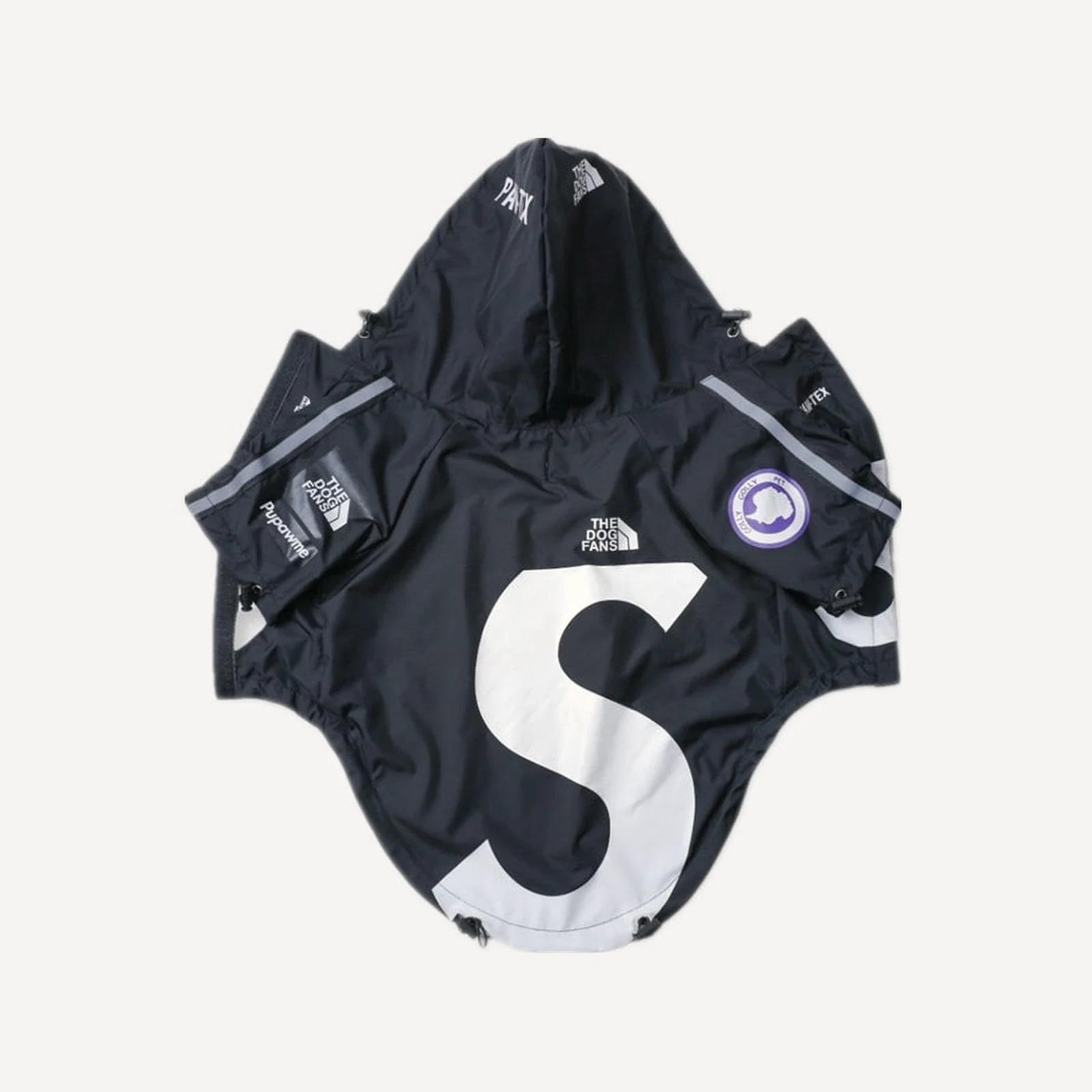 S dog windbreaker inspired by Supreme x The North Face view 3