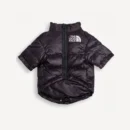 Colorblock dog puffer inspired by The North Face