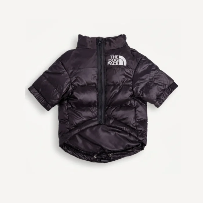 TDF Colorblock Puffer dog puffer jacket, The North Face inspired