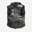 Puffer dog vest inspired by The North Face