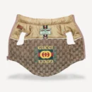 Monogram Vest & Leash dog set inspired by Gucci view 3