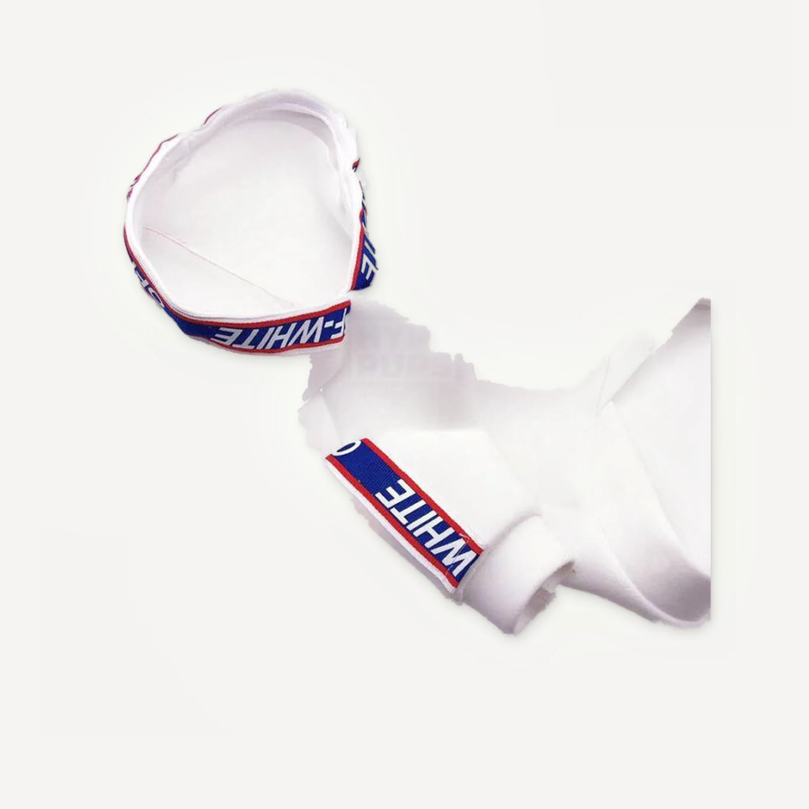 Blue Trim dog hoodie inspired by Off-White view 4