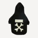 Cross Bones dog hoodie inspired by Off-White view 2