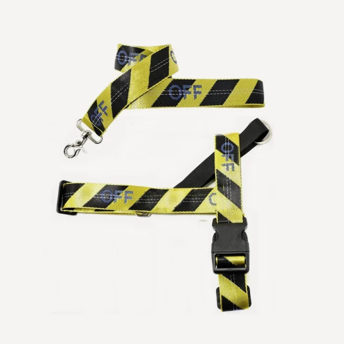 Hazard Harness dog leash inspired by Off-White view 2