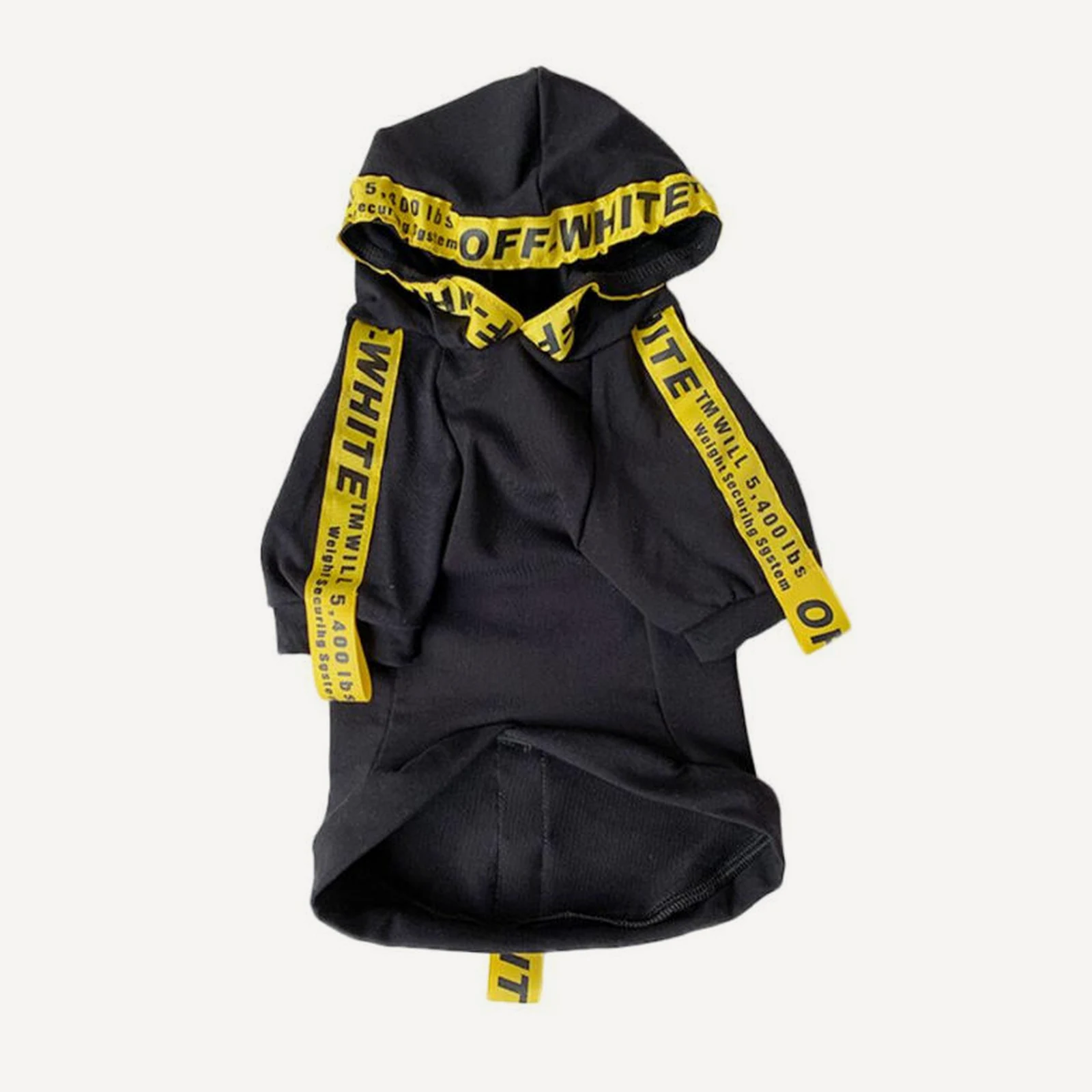 Industrial dog hoodie inspired by Off-White view 4