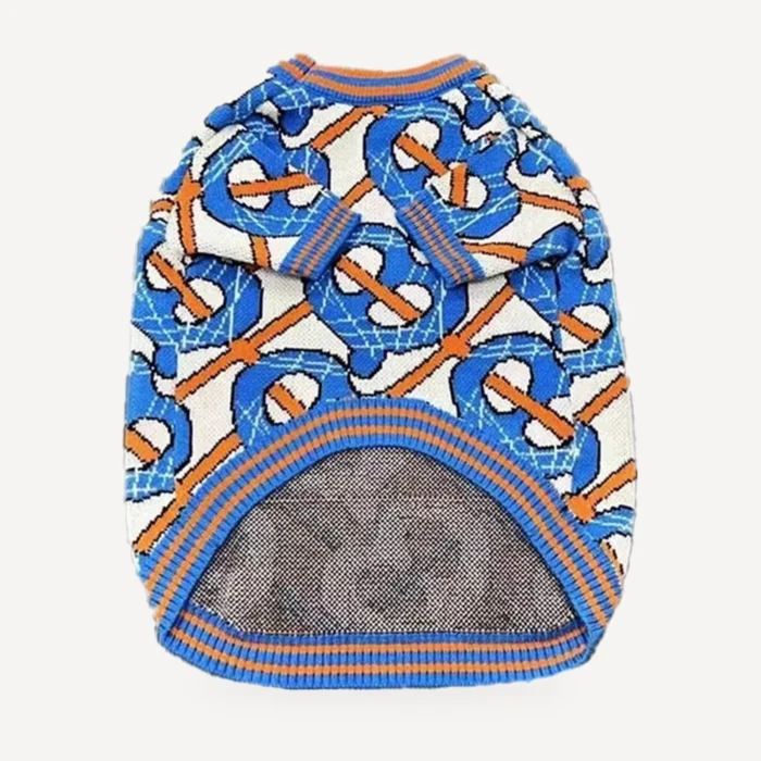 Furberry Blue Monogram Sweater product view