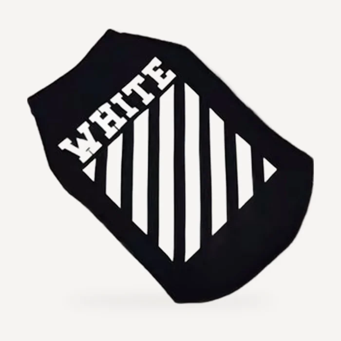 Woof-White Diagonal Stripe Tank product view