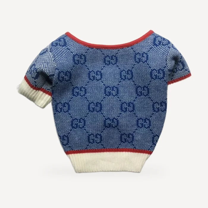 Pawcci Blue Monogram Cardigan product view