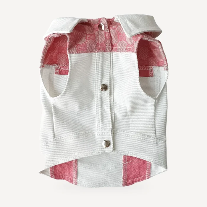Pawcci Pink Panel Denim Vest product view