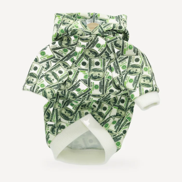 Pupreme Money Print Hoodie product view