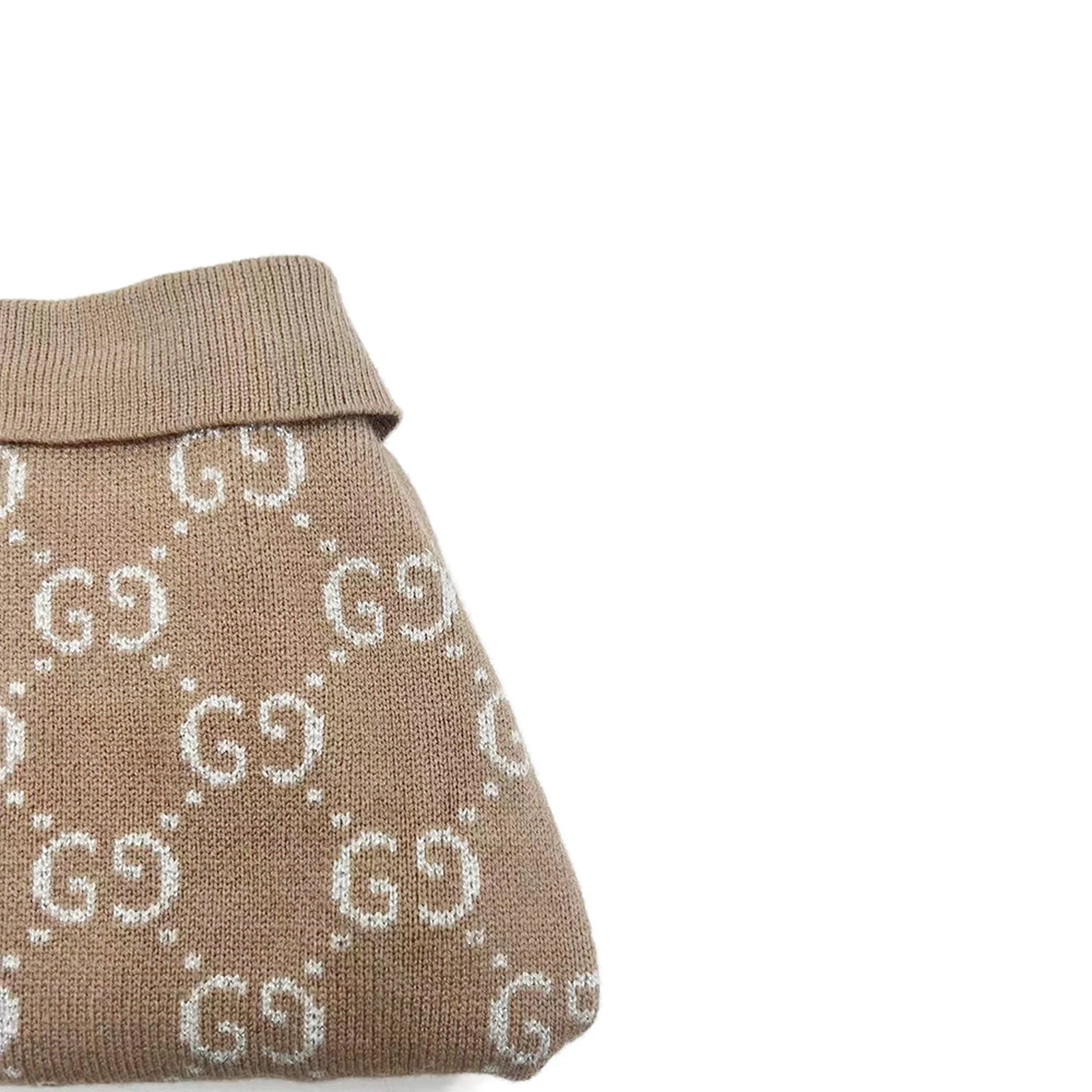 Pawcci Monogram Knit Polo detail