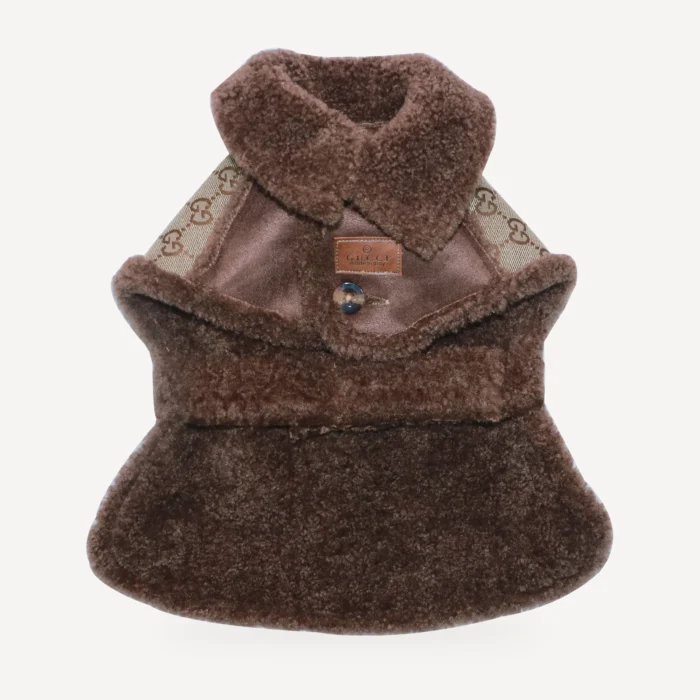 Pawcci Monogram Shearling Vest product view