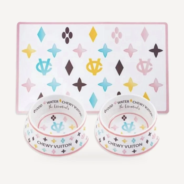 Chewy V Pastel Feeding Mat product view
